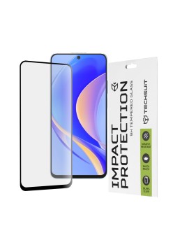 Folie pentru Huawei nova Y90 - Techsuit 111D Full Cover / Full Glue Glass - Black