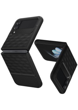 Husa pentru Samsung Galaxy Z Flip4 - Spigen Caseology Parallax - Matte Black