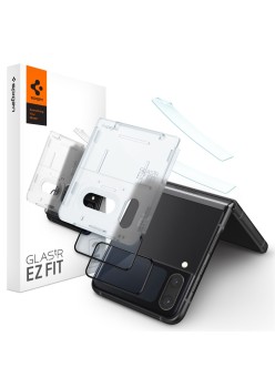 Folie pentru Samsung Galaxy Z Flip4 (set 2) - Spigen Glas.tR EZ FIT - Clear
