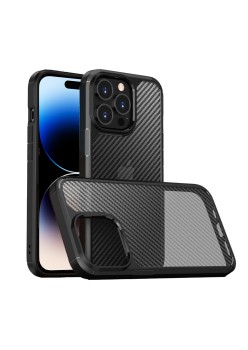 Husa pentru iPhone 14 Pro - Techsuit Carbon Fuse - Black