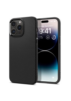 Husa pentru iPhone 14 Pro - Spigen Liquid Air - Matte Black