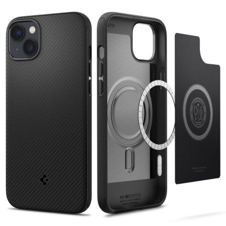 Husa pentru iPhone 14 - Spigen Mag Armor - Matte Black