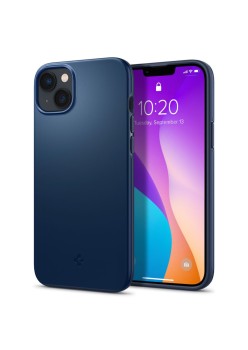 Husa pentru iPhone 14 - Spigen Thin Fit - Navy Blue