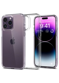 Husa pentru iPhone 14 Pro Max - Spigen Ultra Hybrid - Crystal Clear