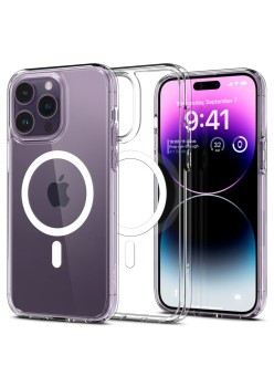 Husa pentru iPhone 14 Pro - Spigen Ultra Hybrid MagSafe - White
