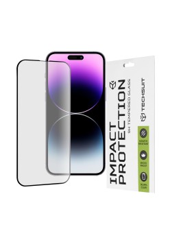 Folie pentru iPhone 14 Pro Max - Techsuit 111D Full Cover / Full Glue Glass - Black