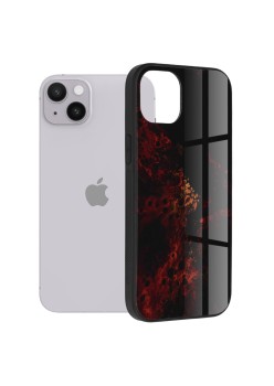 Husa pentru iPhone 14 Plus - Techsuit Glaze Series - Red Nebula