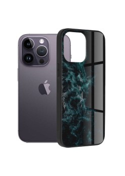 Husa pentru iPhone 14 Pro Max - Techsuit Glaze Series - Blue Nebula