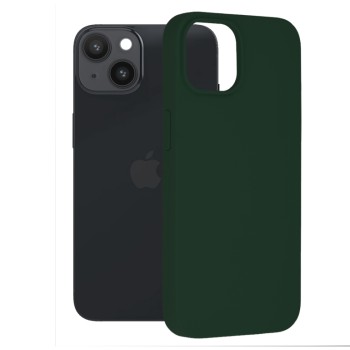 Husa pentru iPhone 14 - Techsuit Soft Edge Silicone - Dark Green