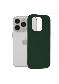 Husa pentru iPhone 14 Pro - Techsuit Soft Edge Silicone - Dark Green