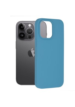Husa pentru iPhone 14 Pro Max - Techsuit Soft Edge Silicone - Denim Blue