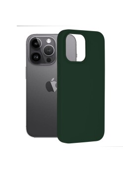 Husa pentru iPhone 14 Pro Max - Techsuit Soft Edge Silicone - Dark Green