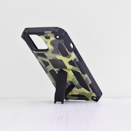 Husa pentru iPhone 14 - Techsuit Blazor Series - Camo Lime