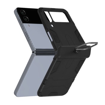 Husa pentru Samsung Galaxy Z Flip4 - Techsuit Silicone Shield - Black