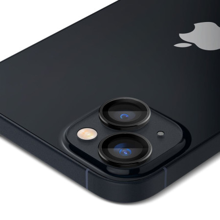 Folie Camera pentru iPhone 14 / 14 Plus (set 2) Spigen Optik.tR EZ FIT, Black