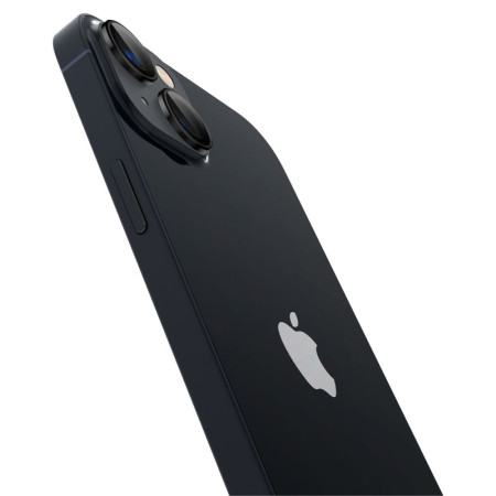 Folie Camera pentru iPhone 14 / 14 Plus (set 2) Spigen Optik.tR EZ FIT, Black
