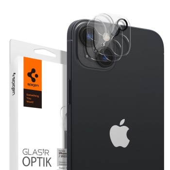 Folie Camera pentru iPhone 14 / 14 Plus (set 2) Spigen Glas.tR Optik Crystal Clear