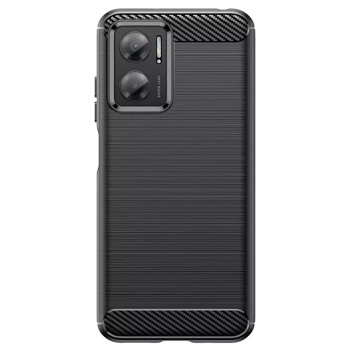 Husa Carbon compatibila Xiaomi Redmi 10 5G Protect Anti-Soc, Negru