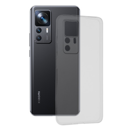 Husa Silicon compatibila Xiaomi 12T / 12T Pro, Pastreaza Originalitatea, Luxury, Transparent 
