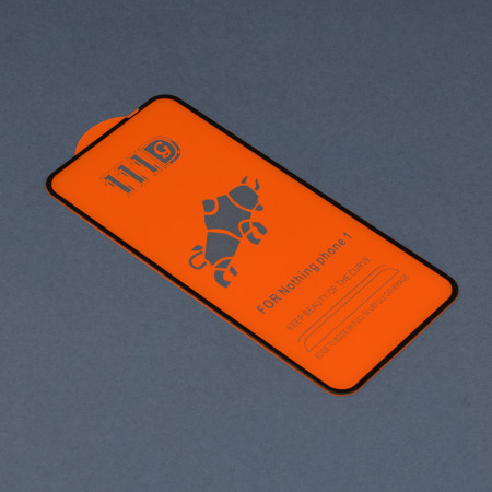 Folie sticla telefon compatibila Nothing Phone 1, Full Glue, 111D, Black