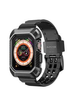Husa pentru Apple Watch 10 46mm + Curea - Supcase Unicorn Beetle Pro - Black