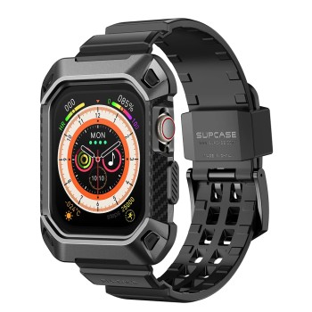 Husa pentru Apple Watch 10 46mm + Curea - Supcase Unicorn Beetle Pro - Black