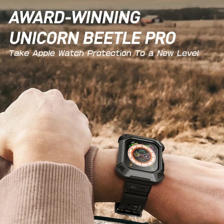 Husa pentru Apple Watch 10 46mm + Curea - Supcase Unicorn Beetle Pro - Black