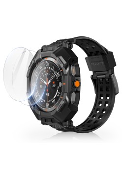 Husa pentru Samsung Galaxy Watch Ultra 47mm + Curea - Supcase Unicorn Beetle Pro - Black