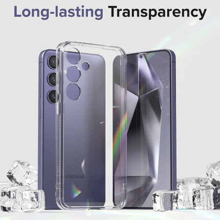 Husa pentru Samsung Galaxy S24 Plus Ringke Fusion, Clear