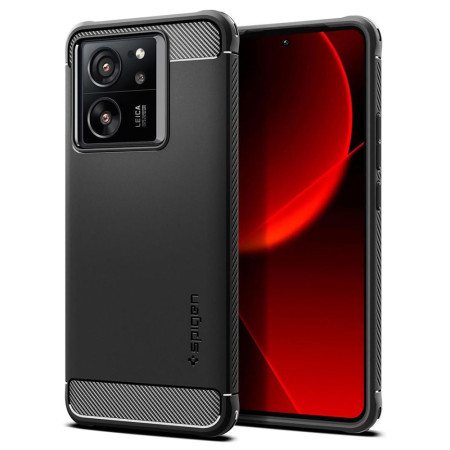 Husa pentru Xiaomi 13T / 13T Pro Spigen Rugged Armor, Black