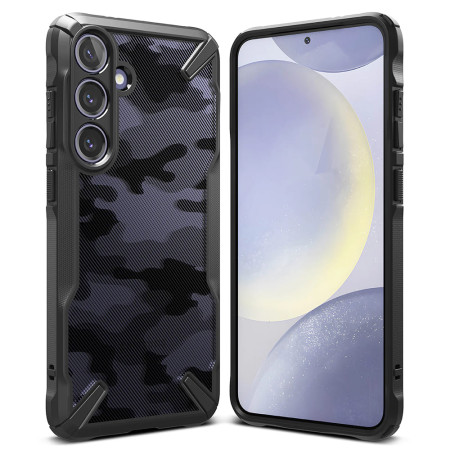 Husa pentru Samsung Galaxy S24 Plus, Ringke Fusion X Design, Camo Black