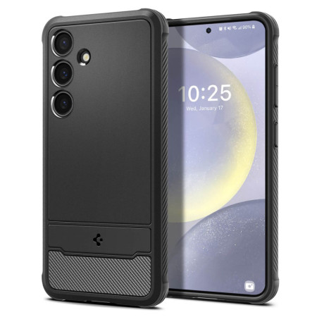 Husa pentru Samsung Galaxy S24 Plus, Spigen Rugged Armor, Black
