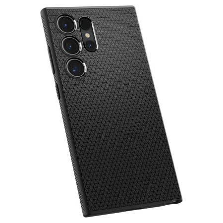 Husa pentru Samsung Galaxy S24 Ultra, Spigen Liquid Air, Matte Black