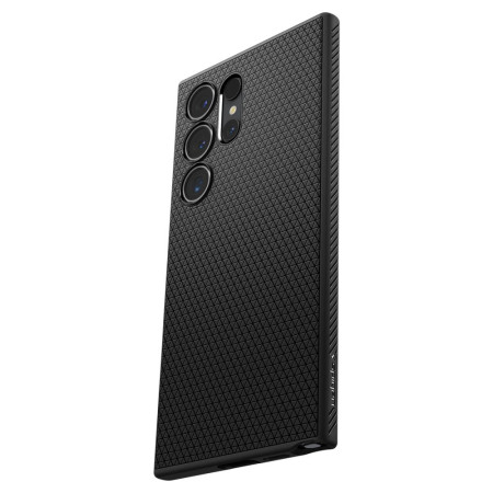 Husa pentru Samsung Galaxy S24 Ultra, Spigen Liquid Air, Matte Black