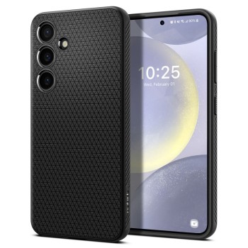 Husa pentru Samsung Galaxy S24 Plus, Spigen Liquid Air, Matte Black