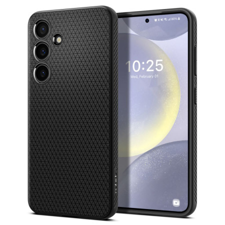 Husa pentru Samsung Galaxy S24 Plus, Spigen Liquid Air, Matte Black