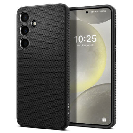 Husa pentru Samsung Galaxy S24, Spigen Liquid Air, Matte Black