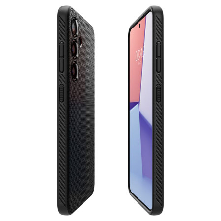 Husa pentru Samsung Galaxy S24, Spigen Liquid Air, Matte Black