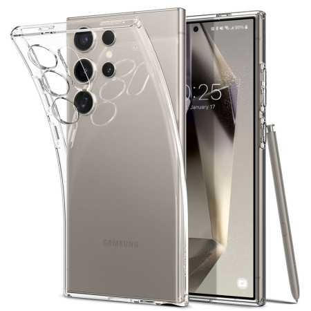 Husa pentru Samsung Galaxy S24 Ultra, Spigen Liquid Crystal, Clear