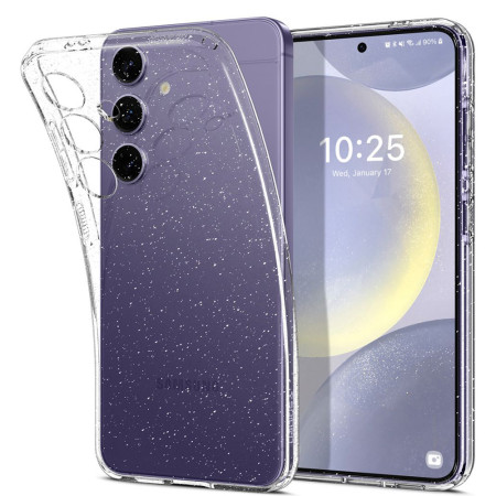 Huse pentru Samsung Galaxy S24, Spigen Liquid Crystal Glitter, Crystal Quartz