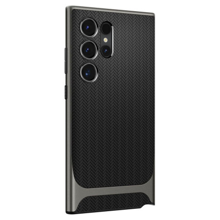 Husa pentru Samsung Galaxy S24 Ultra, Spigen Neo Hybrid, Gunmetal