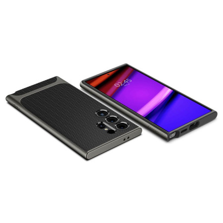Husa pentru Samsung Galaxy S24 Ultra, Spigen Neo Hybrid, Gunmetal