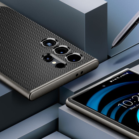 Husa pentru Samsung Galaxy S24 Ultra, Spigen Neo Hybrid, Gunmetal