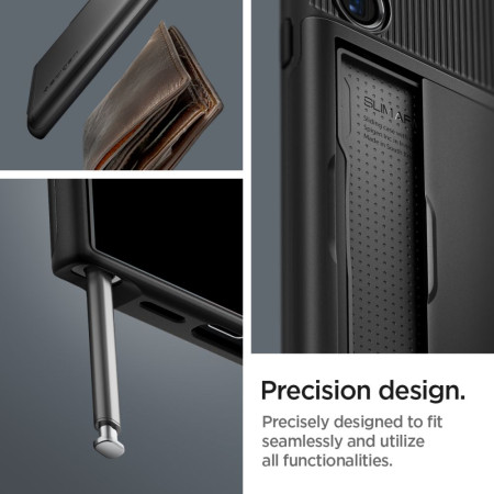 Husa pentru Samsung Galaxy S24 Ultra, Spigen Slim Armor CS, Black