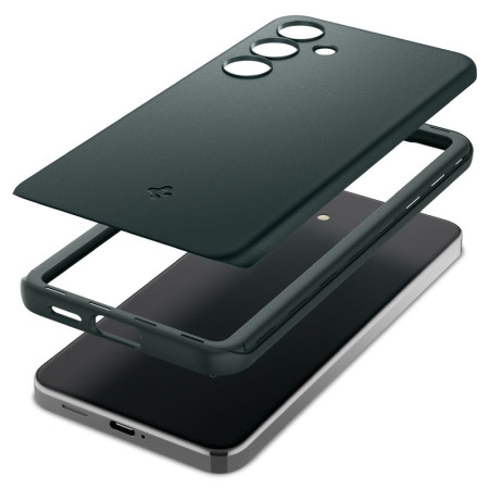 Husa pentru Samsung Galaxy S24 Spigen Thin Fit, Abyss Green