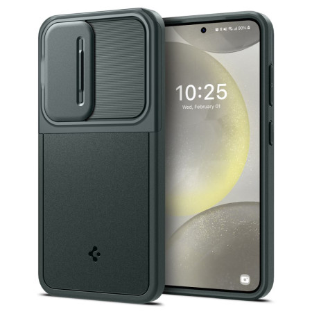Husa Samsung Galaxy S24, Spigen Optik Armor, Abyss Green