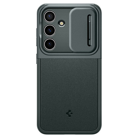 Husa Samsung Galaxy S24, Spigen Optik Armor, Abyss Green