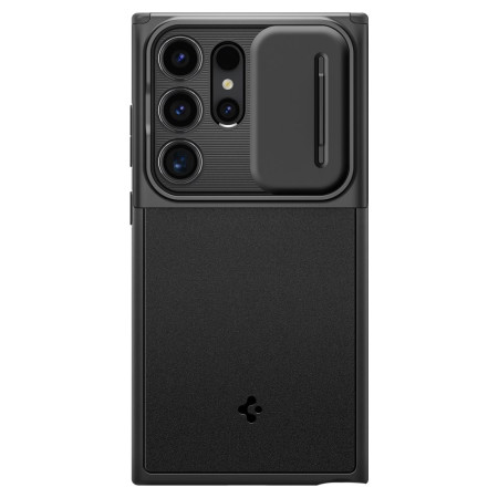 Husa Samsung Galaxy S24 Ultra, Spigen Optik Armor, Black