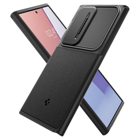 Husa Samsung Galaxy S24 Ultra, Spigen Optik Armor, Black