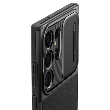 Husa Samsung Galaxy S24 Ultra, Spigen Optik Armor, Black